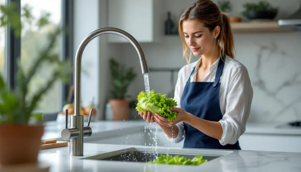 erfahren sie, wie sie salat richtig waschen, um bakterien effektiv zu entfernen. experten teilen ihre bewährten methoden, die viele seit 20 jahren falsch machen.
